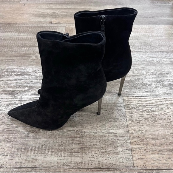 NIB: RAG & BONE Wes Boot/Bootie in Black Suede, Stiletto Heel, Size 6 (36 EU) - Picture 5 of 16